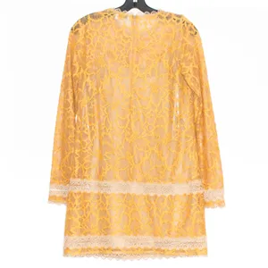 NWT Lovers + Friends Dress Senorita Cottagecore Romantic Floral Lace Honey Small thumbnail 3