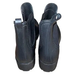 Jeffrey Campbell Womens Chelsea Elastic Side Panel Matte Rain Boots Black Size 8 thumbnail 3
