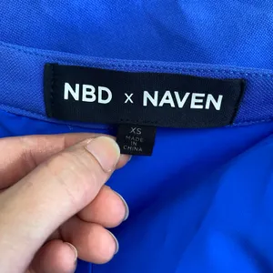 NBD X Naven Elsie Mini Dress in Royal‎ Blue Women’s Size XS Party thumbnail 2
