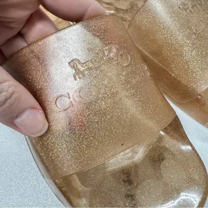 Coach Pink Champagne Jelly Slides Women’s 5 Flat Sandals Beach Pool Vacation thumbnail 7