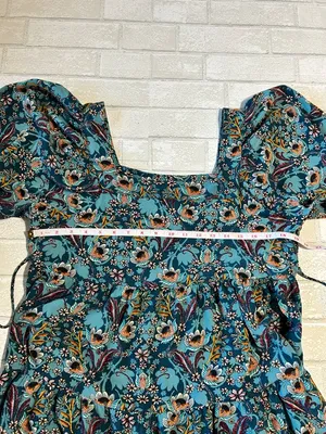 Maurice’s Floral Puff-Sleeve Dress Concert Cowgirl Size Large thumbnail 4