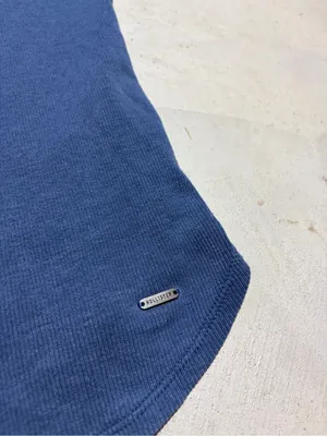 Hollister y2k Women's Racerback Tank Top - Blue medium thumbnail 5