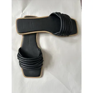 Dolce Vita NYX Stella Flats‎ Sandal BLACK Leather Size 9 thumbnail 2