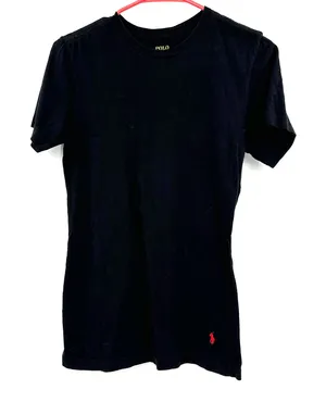 Polo Ralph Lauren size‎ small black short sleeve t-shirt slim fit 100% cotton thumbnail 1