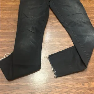 Mother denim HW Looker Ankle Fray in Night Owl dark wash ladies size 26 grunge thumbnail 5