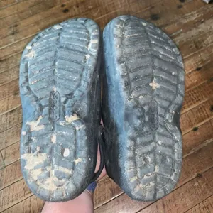 Crocs black Captain America arch support ortho rubber shoes thumbnail 3