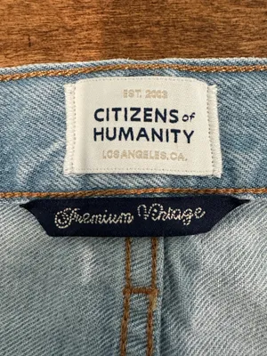 Citizens of Humanity Paloma Baggy Wide Leg Jeans 32 Light Wash thumbnail 4