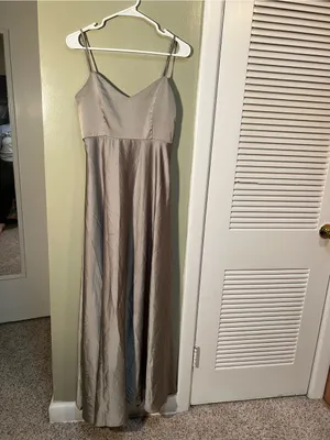 Show Me Your Mumu Women's Size Small Faith Maxi Dress Moss Green‎ Luxe Satin thumbnail 6
