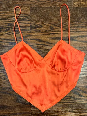 Cotton Candy LA Orange Top Crop Revolve thumbnail 2