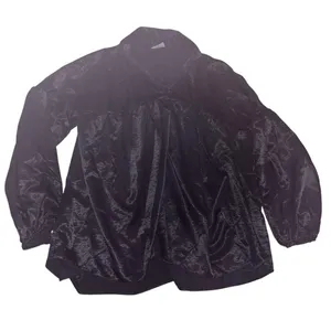 Reclaimed vintage lace up satin blouse thumbnail 1