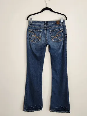 BKE Starlite 20 Distressed Bootcut Flare Jeans Size 29 thumbnail 3