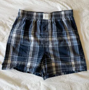 American Eagle blue plaid boxer shorts thumbnail 1