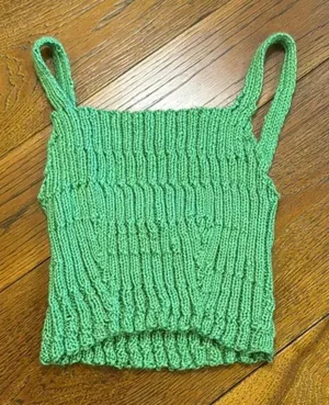 No‎ brand kelly green crochet top small thumbnail 1