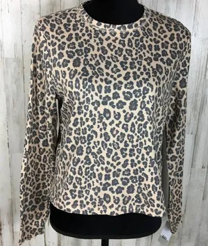 BP Cozy Thermal Top Cheetah Animal Long Sleeve XL v6x thumbnail 1