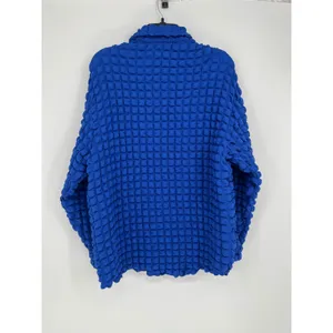 Bailey Rose Popcorn Texture Shirt & Crop Tank‎ Set Women Royal Blue S Retro Y2K thumbnail 3