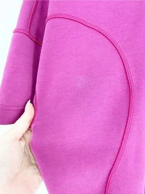 Lululemon Softstreme Gathered T-Shirt Women's 10 Magenta Purple thumbnail 6