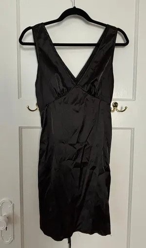 Black Satin Dress thumbnail 1
