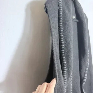 Alice + Olivia Black Long Open Front Wool Alpaca Blend Sweater Vest Size XS/S thumbnail 6