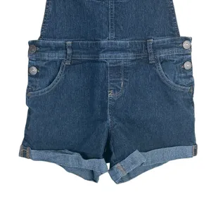 WallFlower Denim Shortalls Dark Wash Overalls Shorts Indigo Classic Size M thumbnail 3