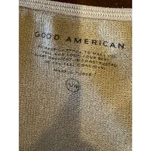 Good American Brown Ribbed Stretch Square Neck Thong Tank Bodysuit Size‎ L/XL thumbnail 10
