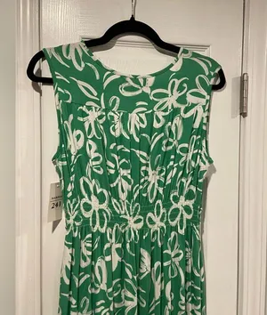 NWT Harper 241 Size S Green Wrap Top Braided Elastic Waist Sleeveless Maxi Dress thumbnail 6