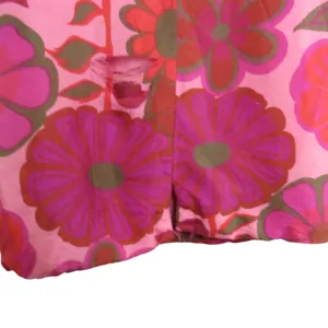 Musette 1960s Vintage Pink Floral High Neck Sleeveless Mini Dress XS Retro Mod thumbnail 7