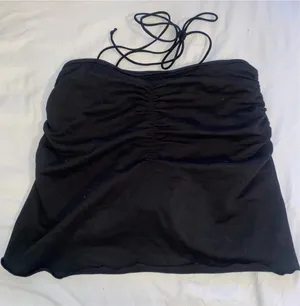 Edikted ruched mini skirt black thumbnail 3