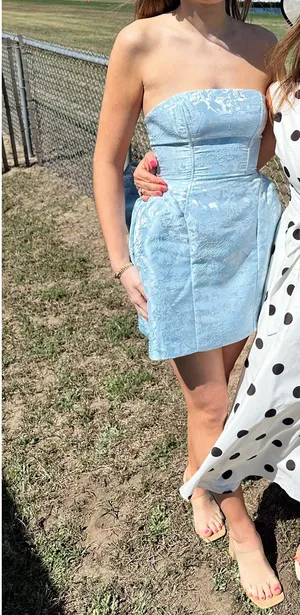 Selfie Leslie Blue Mini Dress thumbnail 2