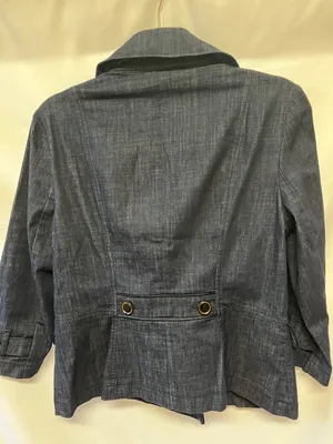 White House Black Market Denim Blazer, Women's Size 8 thumbnail 3