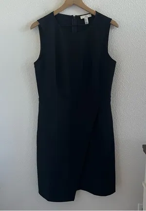 H by Halston Dress Black Career Office Work Business Casual LBD Small thumbnail 1