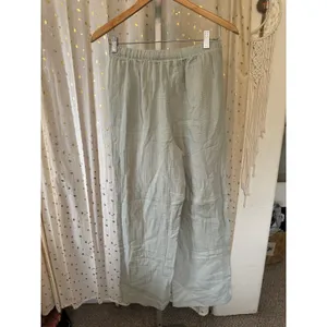 Lillusory 100% Cotton Gauze Strapless Peplum Bandeau Top Wide Leg Pants Set S thumbnail 10