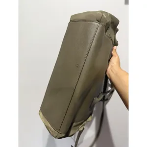 Henri Bendel Green Leather Nylon Diaper Bag‎ Satchel Tote Bag Crossbody i thumbnail 8