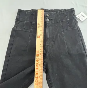 Free People We The‎ Free High Rise Skinny Jeans Dark Shadows Black Size 30 thumbnail 8