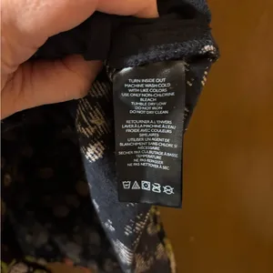 Free People Gaia Black Floral Corduroy Babydoll Mini Dress thumbnail 8