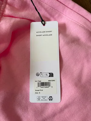 Alo sweet pink sweat shorts thumbnail 4