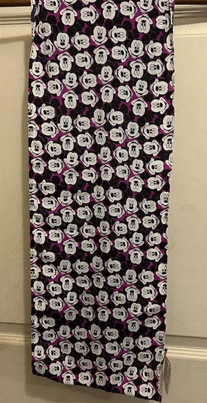 Vintage Disney Purple and Black Mickey Mouse scarf thumbnail 1