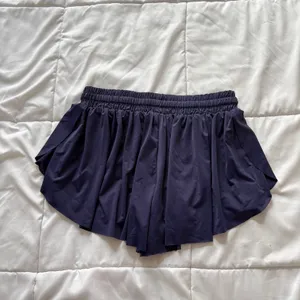 Luogongzi Navy Blue 2-in-1 Flowy Athletic Butterfly Shorts Womens Medium Active thumbnail 7