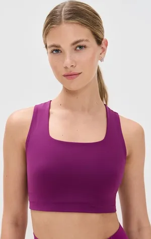 FREE PEOPLE MOVEMENT Win Win Racerback Bra in Deep Mulberry Size Medium thumbnail 1