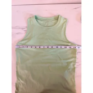 Lululemon All It Takes Tank Top‎ Mint Green Open Back Keyhole Activewear Womens thumbnail 3