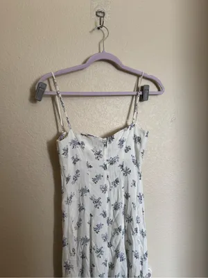Reformation Vollare White Floral Midi Dress Sz 2‎ Wedding Guest Spring thumbnail 6