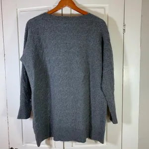 Ralph Lauren Sport Wool Blend Rabbit Gray Cable Knit‎ Crew Neck Sweater Preppy thumbnail 4