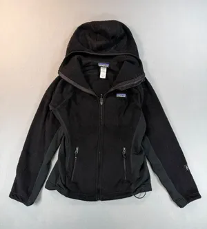 Patagonia R2 Fleece Hoodie Womens XS Black Full Zip Polartec Jacket thumbnail 1
