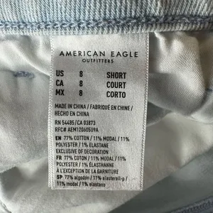 American Eagle Outfitters Mom Jeans Ripped High Waist Size 8 Short thumbnail 8