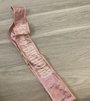 Birthday sash Pink thumbnail 2