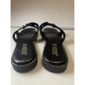 Jason Wu Women's Black Leather Slide Sandals Buckle Slip-On US 7.5 thumbnail 7