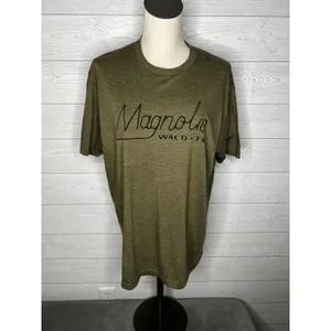 Next Level Apparel Magnolia Graphic T-Shirt Green Short Sleeve Casual Size XL thumbnail 2