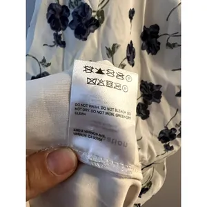 Reformation Kourtney Floral White Blue Dress Blueberries size 2 thumbnail 6