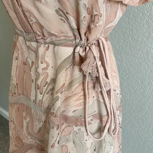 Not so serious silk watercolor dress thumbnail 5