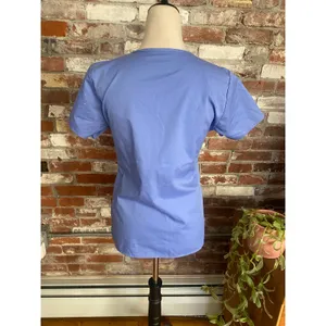 Wonder Work Everyday Durable Stretch Blue Scrub Top XXS thumbnail 6