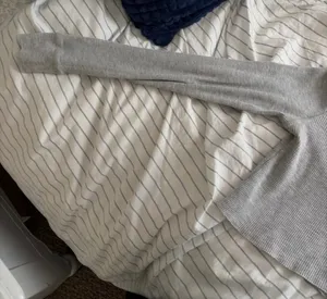 Wild Fable Crop Top Long Sleeve Grey thumbnail 3